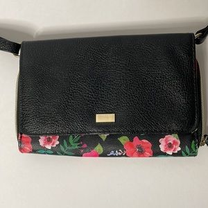 Floral crossbody, wallet purse.